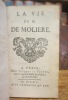 La Vie de M. de Molière. GRIMAREST [Jean-Le Gallois (sieur de, 1659-1713)]