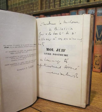 Moi, Juif. Livre Posthume. SCHWOB (René)