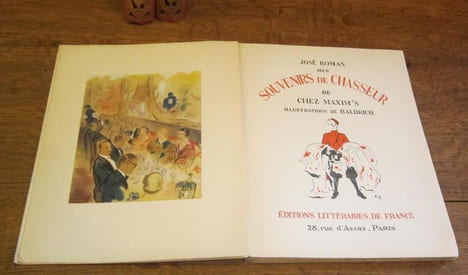 Mes Souvenirs de chasseur de chez Maxim's. Illustrations de Baldrich. ROMAN, José. (QUENEAU, Raymond)