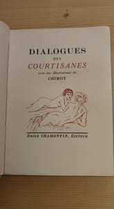 Dialogues des courtisanes. Traduction nouvelle de l'éditeur