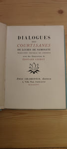 Dialogues des courtisanes. Traduction nouvelle de l'éditeur