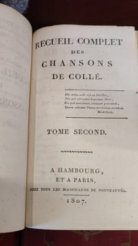 Recueil complet des chansons de Collé