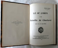 Le 10ème corps à la bataille de Charleroi (21, 22, 23 août 1914) - Charles-Lavauzelle & Cie 1930