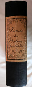 Livrets des salons de Lille (1773-1788) précédés d'une introduction et suivis d'une table de noms - Paris, J. Baur - Lille Leleu & Quarré 1882