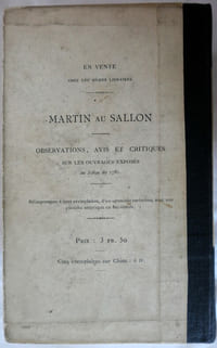 Livrets des salons de Lille (1773-1788) précédés d'une introduction et suivis d'une table de noms - Paris, J. Baur - Lille Leleu & Quarré 1882