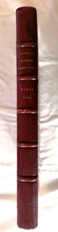 Eléments d'orfèvrerie divisés en deux parties de cinquante feuilles chacune. Se vendent à Paris chez l'auteur place du Carousel à l'orfèvrerie du Roy 1748 avec privilège du Roy