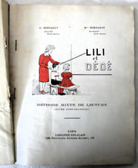 Lili et Dédé - Méthode mixte de lecture (cours préparatoire) Delalain, éditeur sd (années 20)