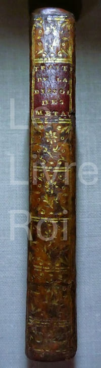 Traité de la dissolution des métaux - Amsterdam, chez Didot 1775 - rare première édition
