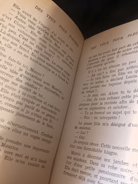 Des yeux pour pleurer
"spécial-police" Editions "Fleuve noir"
achevé d'imprimer sur les presses de l'imprimerie Foucault 1957
EDITION ORIGINALE. ...