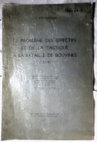 Le problème des effectifs et de la tactique à la bataille de BOUVINES (1214) - Extrait de la Revue du Nord, fasc 124, tome XXXI 1949 - Imprimerie A. Taffin-Lefort 1949