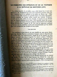 Le problème des effectifs et de la tactique à la bataille de BOUVINES (1214) - Extrait de la Revue du Nord, fasc 124, tome XXXI 1949 - Imprimerie A. Taffin-Lefort 1949