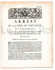 Arrest de la cour de Parlement de Flandres, concernant l'exécution du Placard du 20 octobre 1524, dans la paroisse de Wazemmes-lez-Lille du 10 mai ...
