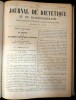 Journal de Diététique et de Bactériothérapie . Revues générales et études d'ensemble d'ordre pratique. Du numéro 1 de la deuxième année (15 janvier ...