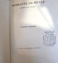 Templeuve en Pévèle. Histoire d'un village - Liverpool, Lyceum Press 1907