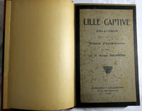 Lille captive 1914-1915 - rimes fantaisistes - Librairie J. Tallandier Lille 1919