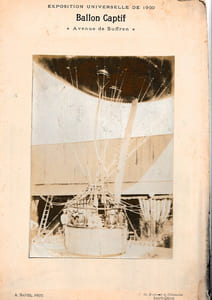 Exposition Universelle de 1900 - BALLON CAPTIF Avenue de Suffren - A. Naviel, photographe 1900