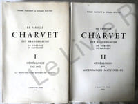 La famille Charvet dit Brandegaude de Voreppe en Dauphiné - 1 : généalogie 1262-1962 - la manufacture royale de Vienne - 2 : Généaologie des ascendances maternelles - L. Durand & fils - Fécamp 1964