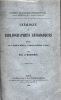 Catalogue des Bibliographies Gologiques rdig, avec le concours des membres de la Commision Bibliographique du Congrs.. MARGERIE, Emm. de.