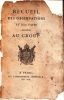 Recueil des Observations et de Faits rlatifs au Croup.. [SCHWILGUE, C.J.A. (1774-1808) & J.-L. MOREAU DE LA SARTHE (1771-1826), editors].