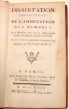 Dissertation sur l'Inutilit de l'Amputation des Membres. Traduite & augmente de quelques Remarques, par M. Tissot.. BILGUER, Johan Ulrich (1720-1796) ...