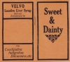 Sweet & Dainty. Velvo Laxative Liver Syrup for Constipation, Indigestion, Biliousness, etc.. CHATTANOOGA MEDICINE CO.