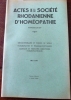 Actes de la Socit rhodanienne d'Homeopathie. 16e Anne, Nouvelle srie, Fascicule XIX, Mai 1951.. SOCIETE RHODANIENNE D'HOMEOPATHIE.