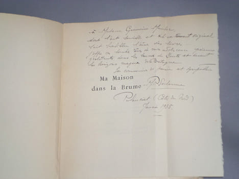 Ma Maison dans la Brume. Poésies 1918-1921. . SALONNE (Marie-Paule). 