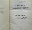ANNUAIRE DE L'INSTITUT DE PHOLOLOGIE ET D'HISTOIRE ORIENTALE, tome III (1935). Volume offert à Jean Capart . Anonyme et collectif