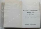 DICTONS ET PROVERBES FRANCAIS DE TOUS LES JOURS. Elian-J. FINBERT [ Robert MOREL] [Odette DUCARRE]