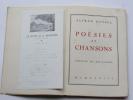 POESIES ET CHANSONS - Edition du Millenaire, 1933. On y joint un menu : Banquet annuel de l'association "Le bout de la Manche" du 7 mai 1938. Menu ...