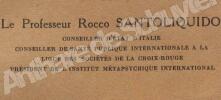 Observation d'un cas de médiumnité intellectuelle. . Professeur Rocco SANTOLIQUIDO, 