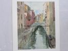 VENISE 67, canal, grand format, Italie. Henri DAVY (1913-1988) 