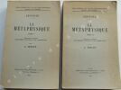 LA MÉTAPHYSIQUE, tomes 1 & 2. ARISTOTE - commentaire par J. TRICOT 