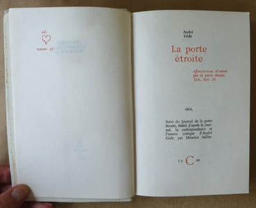 La Porte Etroite.