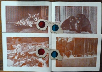 Zoo de paris en relief par les anaglyphes. 1ère série et 2ème série.