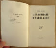A la recherche d'Andr&eacute; Gide.. Herbart (Pierre).