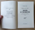 Joseph et ses fr&egrave;res IV. Joseph le nourricier. Traduit de l'allemand par Louise Servicen.. Mann (Thomas).