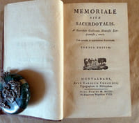 Memoriale vitae Sacerdotalis. A Sacerdote Gallicano Diocesis Lingonensis, exule. Tertia editio.