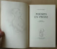 Po&egrave;mes en prose.. Godet (Louis).
