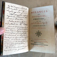 Mélanges de littérature, d'histoire et de philosophie. Nouvelle édition.