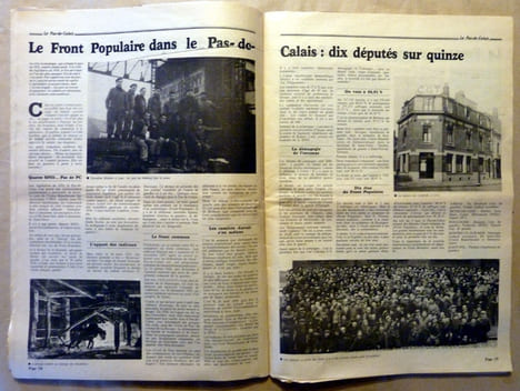 Nord Matin, numéro spécial pour le 50ème anniversaire du Front Populaire dans le Nord-Pas-de-Calais.. [Front Populaire].