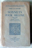 Sonnets pour Hélène. Edition critique publiée par Jacques Lavaud.. Ronsard (Pierre de).