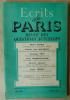 Ecrits de Paris. Revue des Questions Actuelles, N° 112 de Mars 1954. . Dacier, Marchand, Truc, Thérive...