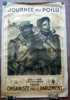 Affiche. Journée du Poilu. 25 et 26 décembre 1915.. Steinlen.