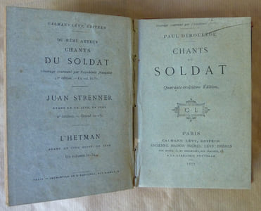 Nouveaux Chants du Soldat. Trente-huitième édition. suivi de Chants du Soldat. Quarante troisième édition. 