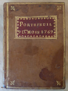  "Portefeuille, 9 Derniers Mois de 1769."  Manuscrit. Les Comptes de La france en 1769/1770.