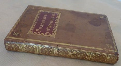  "Portefeuille, 9 Derniers Mois de 1769."  Manuscrit. Les Comptes de La france en 1769/1770.. [Etienne Maynon d'Invau].