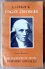 Pages Choisies. Introduction et notes par Lucien Brunelle.. Lamarck.