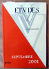 Etudes. Revue Mensuelle. Septembre 2001.. Collectif.