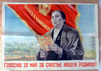"La voie vers un monde de bonheur pour notre Patrie" (traduction approximative par Google). Kirghistan.